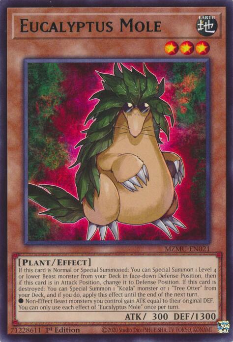 Eucalyptus Mole [MZMU-EN021] Rare Yu-Gi-Oh!