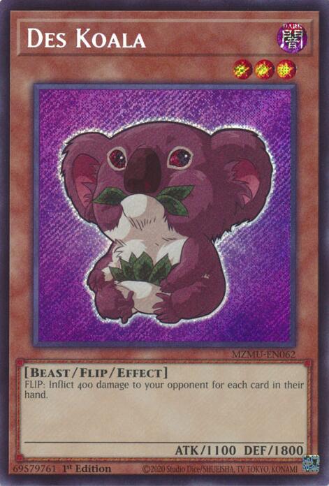 Des Koala [MZMU-EN062] Secret Rare Yu-Gi-Oh!