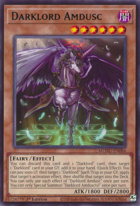 Darklord Amdusc [MZMU-EN084] Rare Yu-Gi-Oh!
