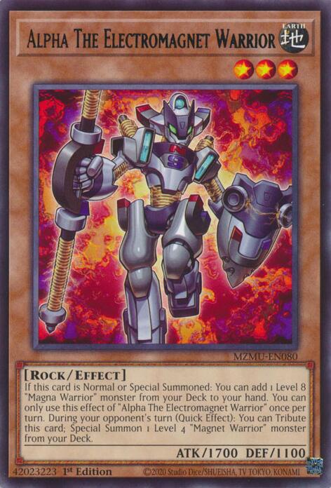 Alpha The Electromagnet Warrior [MZMU-EN080] Rare Yu-Gi-Oh!