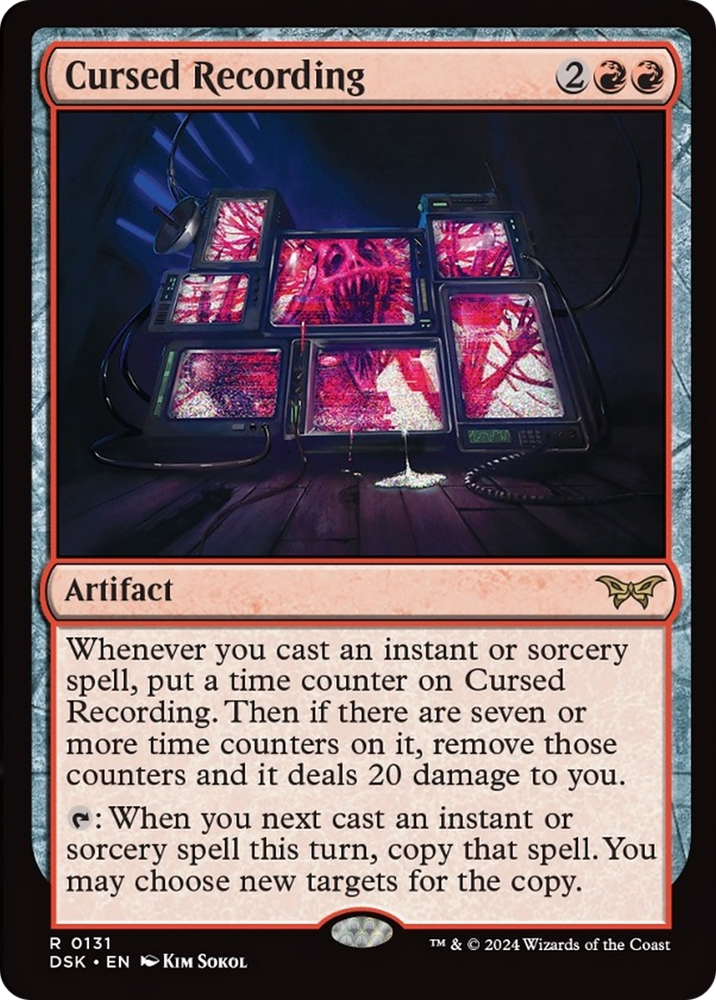 Cursed Recording (0131) [Duskmourn: House of Horror] Magic: The Gathering