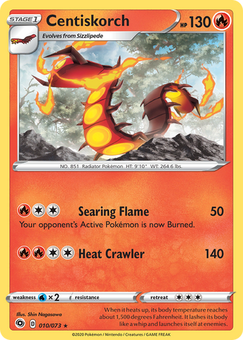 Centiskorch (010/073) [Sword & Shield: Champion's Path] Pokémon