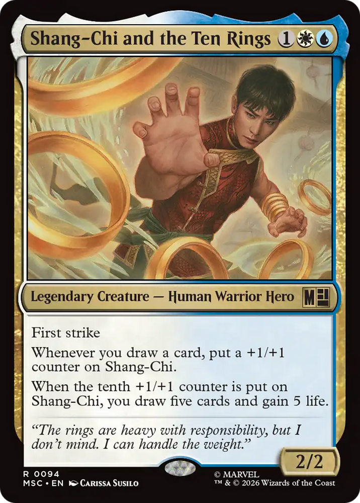 Shang-Chi and the Ten Rings (Surge Foil) [Marvel Super Heroes Commander] Magic: The Gathering