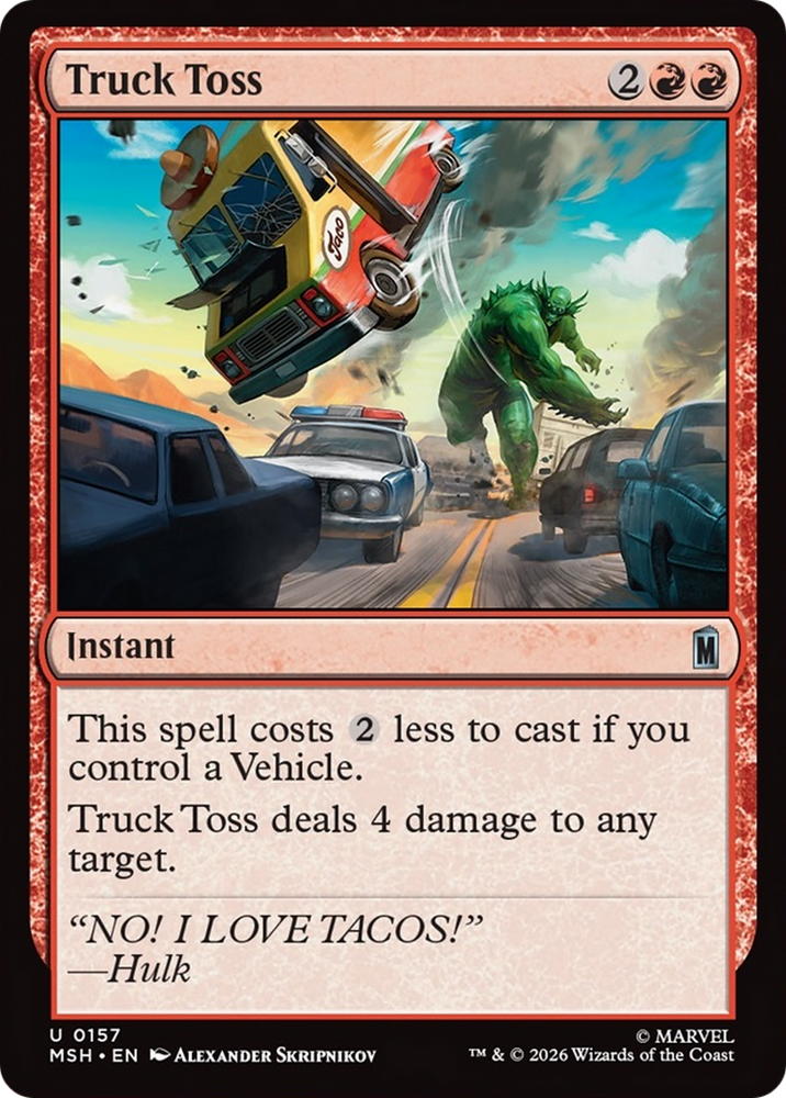 Truck Toss [Marvel Super Heroes] Magic: The Gathering