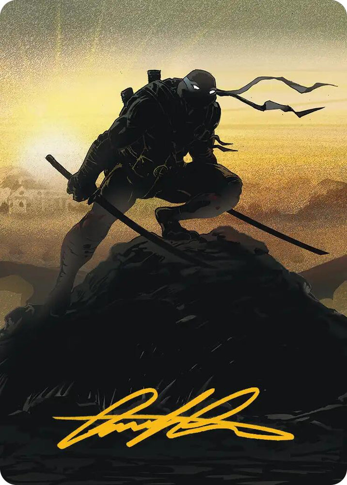 Leonardo, Sewer Samurai Art Card (20/54) (Gold-Stamped Signature) [Teenage Mutant Ninja Turtles Art Series] Magic: The Gathering
