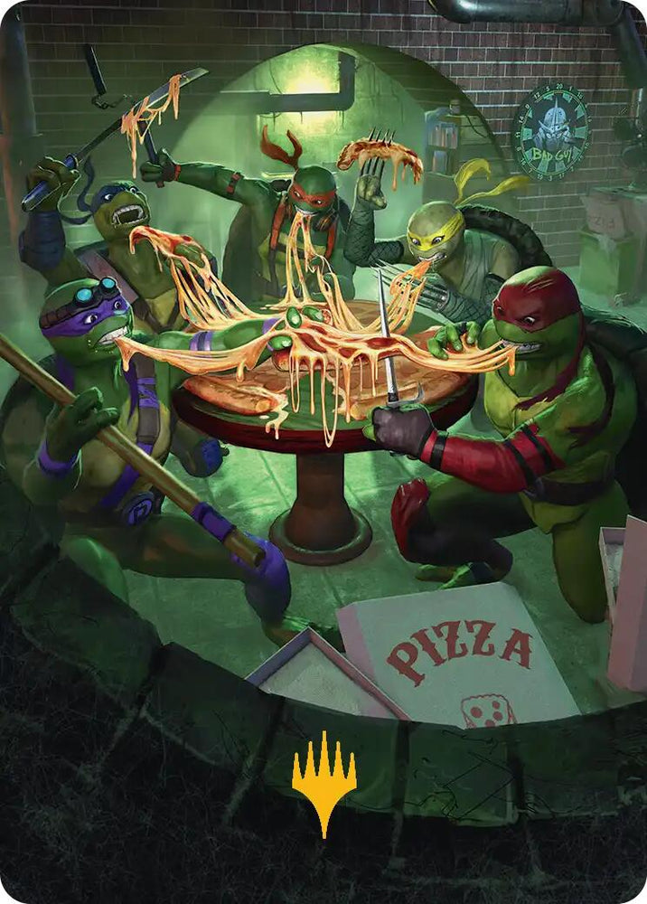 Food Chain Art Card (Gold-Stamped) [Teenage Mutant Ninja Turtles Art Series] Magic: The Gathering