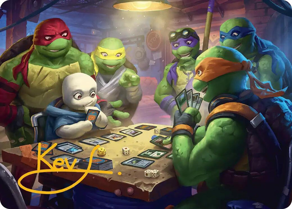Lessons from Life Art Card (Gold-Stamped Signature) [Teenage Mutant Ninja Turtles Art Series] Magic: The Gathering