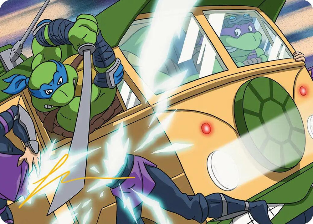 Don & Leo, Problem Solvers Art Card (Gold-Stamped Signature) [Teenage Mutant Ninja Turtles Art Series] Magic: The Gathering