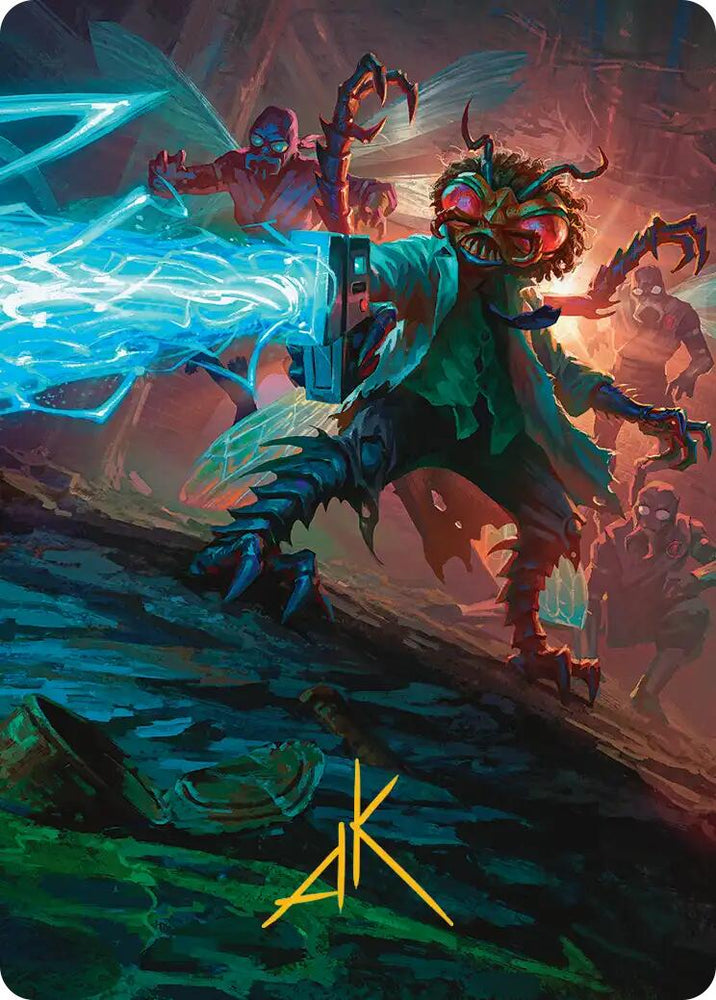 Baxter, Exzzperimental Zzientist Art Card (Gold-Stamped Signature) [Teenage Mutant Ninja Turtles Art Series] Magic: The Gathering
