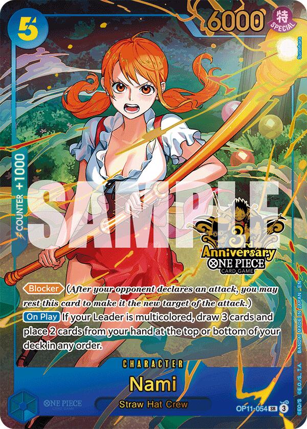 Nami (Japanese Version 3rd Anniversary Set) [One Piece Promotion Cards] Bandai