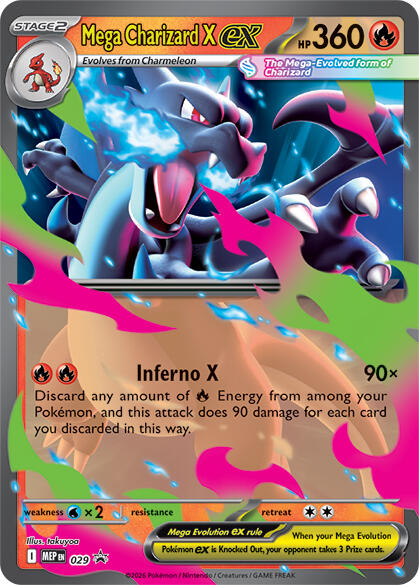 Mega Charizard X ex (029) [Mega Evolution Promo] Pokémon