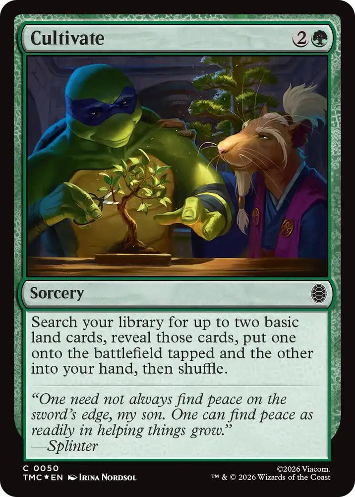 Cultivate (Surge Foil) [Teenage Mutant Ninja Turtles Commander] Magic: The Gathering