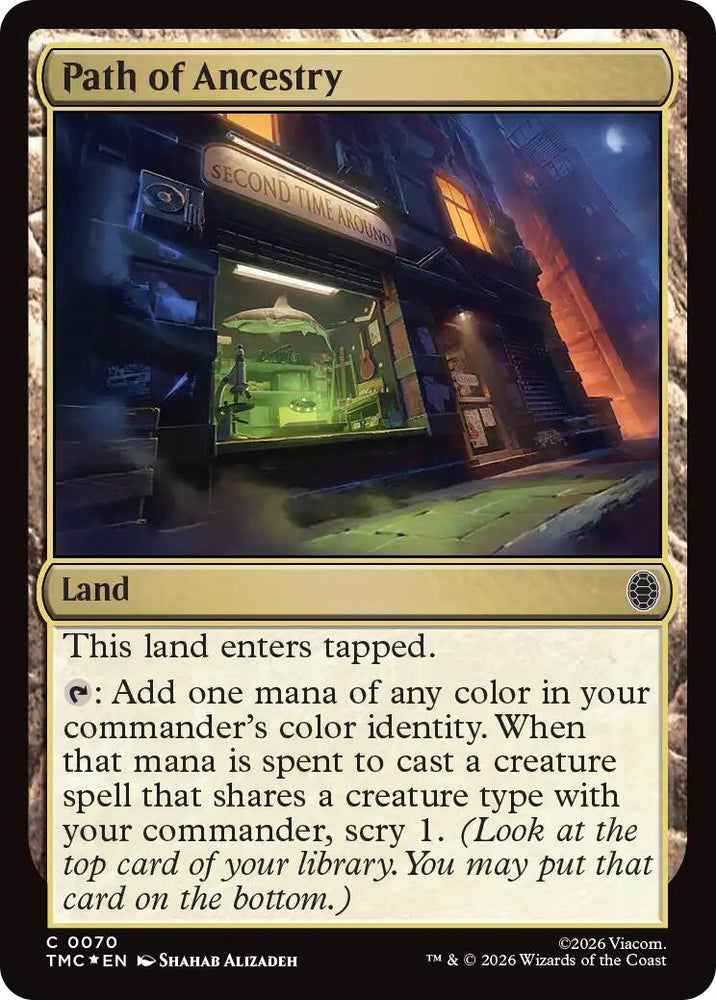 Path of Ancestry (Surge Foil) [Teenage Mutant Ninja Turtles Commander] Magic: The Gathering