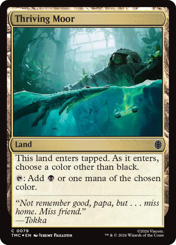 Thriving Moor (Surge Foil) [Teenage Mutant Ninja Turtles Commander] Magic: The Gathering