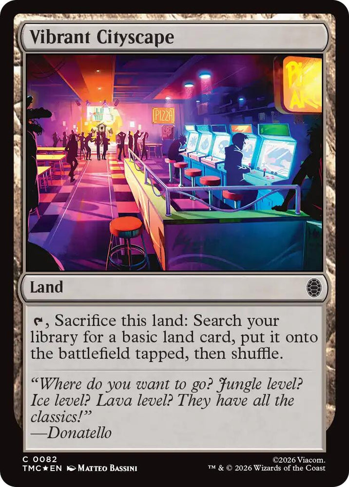 Vibrant Cityscape (Surge Foil) [Teenage Mutant Ninja Turtles Commander] Magic: The Gathering