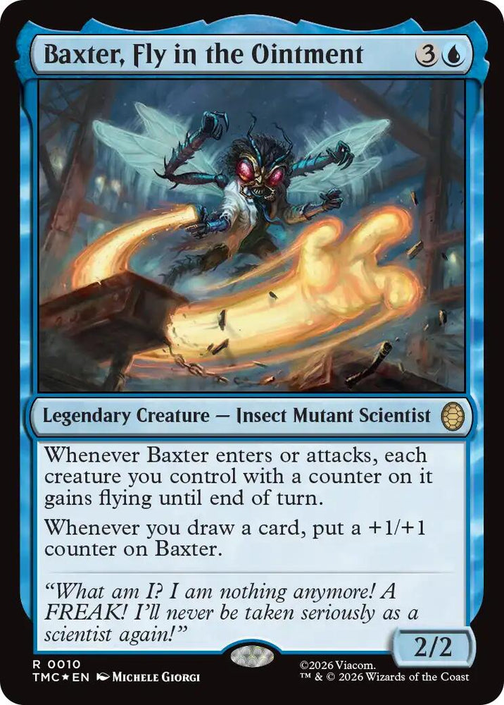 Baxter, Fly in the Ointment (Surge Foil) [Teenage Mutant Ninja Turtles Commander] Magic: The Gathering