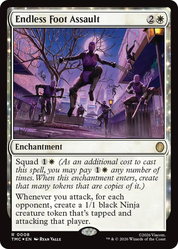 Endless Foot Assault (Surge Foil) [Teenage Mutant Ninja Turtles Commander] Magic: The Gathering