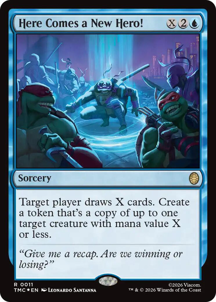 Here Comes a New Hero! (Surge Foil) [Teenage Mutant Ninja Turtles Commander] Magic: The Gathering
