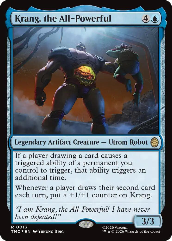 Krang, the All-Powerful (Surge Foil) [Teenage Mutant Ninja Turtles Commander] Magic: The Gathering