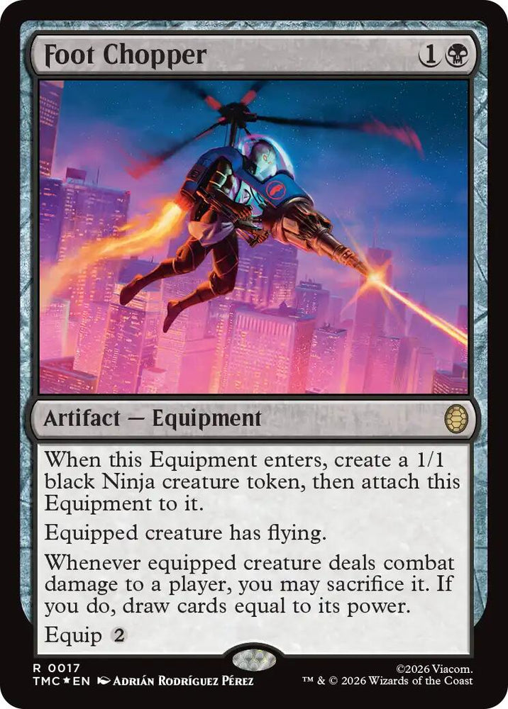 Foot Chopper (Surge Foil) [Teenage Mutant Ninja Turtles Commander] Magic: The Gathering