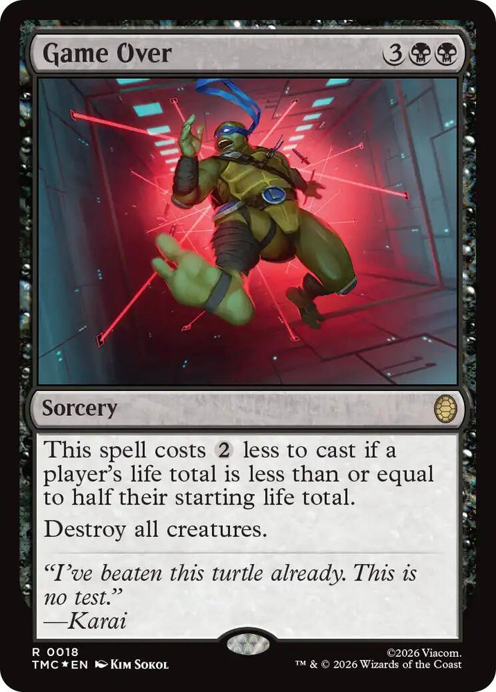 Game Over (Surge Foil) [Teenage Mutant Ninja Turtles Commander] Magic: The Gathering