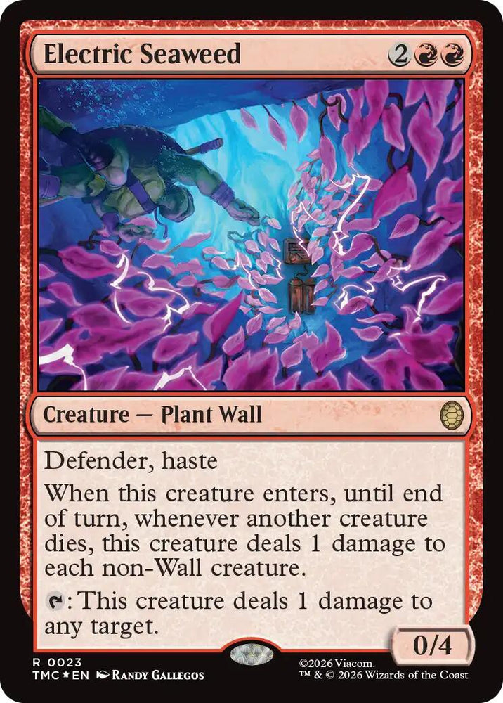 Electric Seaweed (Surge Foil) [Teenage Mutant Ninja Turtles Commander] Magic: The Gathering