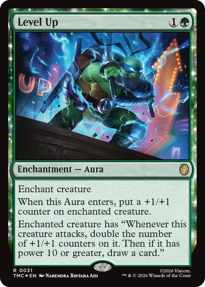 Level Up (Surge Foil) [Teenage Mutant Ninja Turtles Commander] Magic: The Gathering