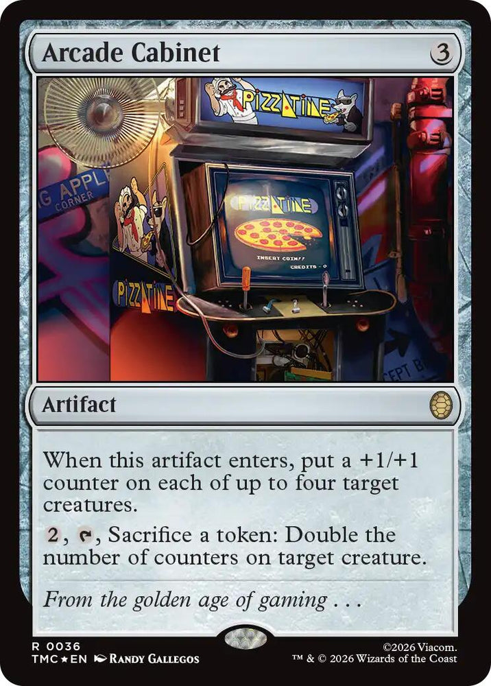 Arcade Cabinet (Surge Foil) [Teenage Mutant Ninja Turtles Commander] Magic: The Gathering