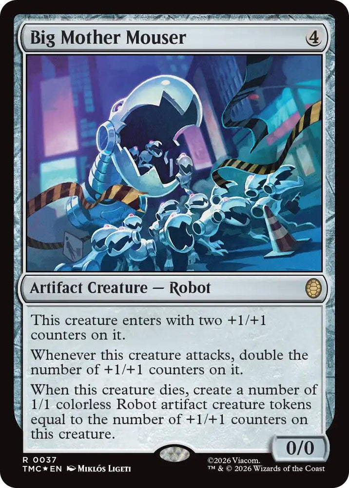 Big Mother Mouser (Surge Foil) [Teenage Mutant Ninja Turtles Commander] Magic: The Gathering