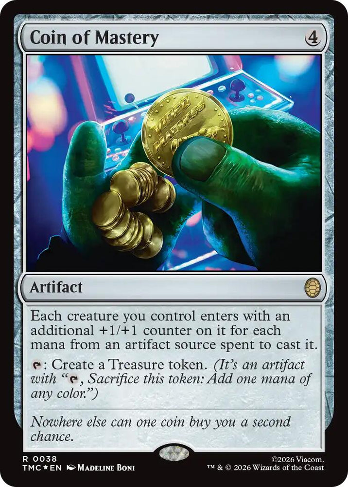 Coin of Mastery (Surge Foil) [Teenage Mutant Ninja Turtles Commander] Magic: The Gathering