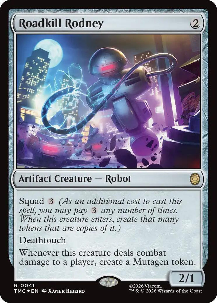 Roadkill Rodney (Surge Foil) [Teenage Mutant Ninja Turtles Commander] Magic: The Gathering