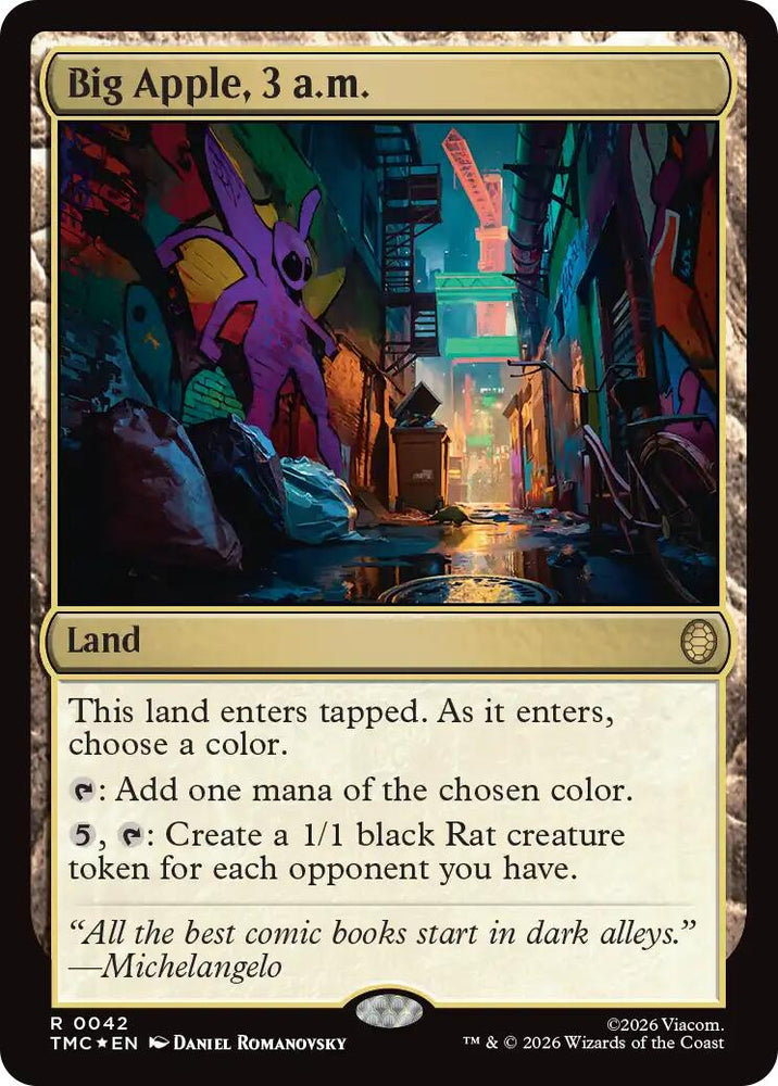 Big Apple, 3 a.m. (Surge Foil) [Teenage Mutant Ninja Turtles Commander] Magic: The Gathering