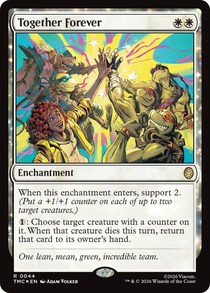 Together Forever (Surge Foil) [Teenage Mutant Ninja Turtles Commander] Magic: The Gathering
