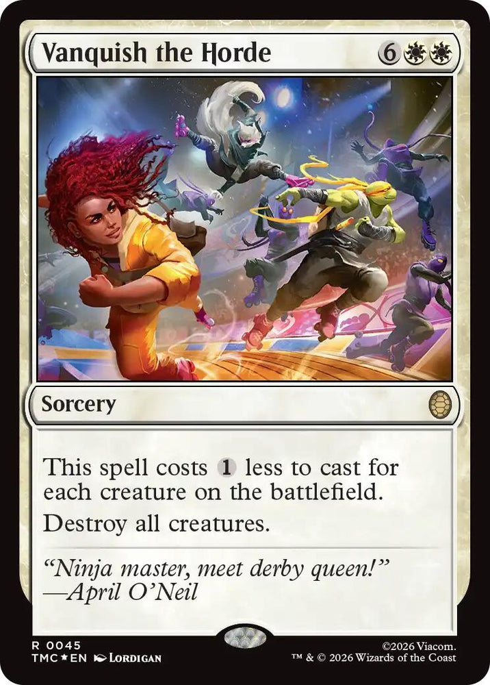 Vanquish the Horde (Surge Foil) [Teenage Mutant Ninja Turtles Commander] Magic: The Gathering