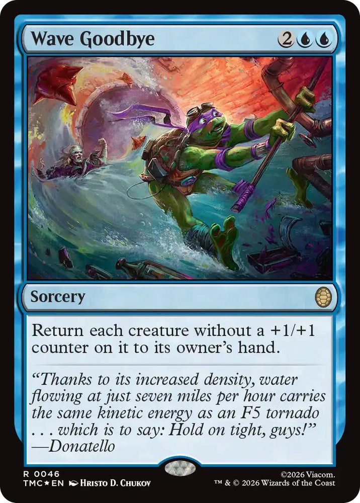 Wave Goodbye (Surge Foil) [Teenage Mutant Ninja Turtles Commander] Magic: The Gathering