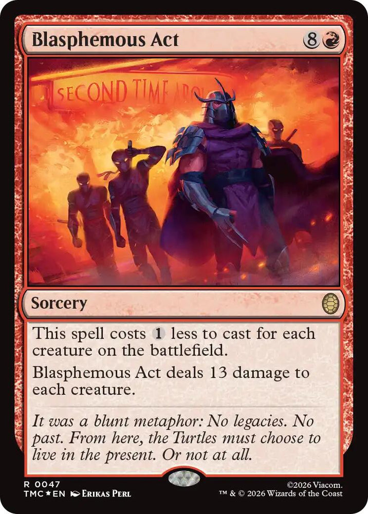 Blasphemous Act (Surge Foil) [Teenage Mutant Ninja Turtles Commander] Magic: The Gathering