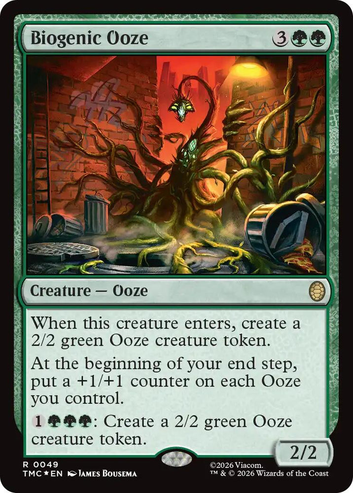 Biogenic Ooze (Surge Foil) [Teenage Mutant Ninja Turtles Commander] Magic: The Gathering