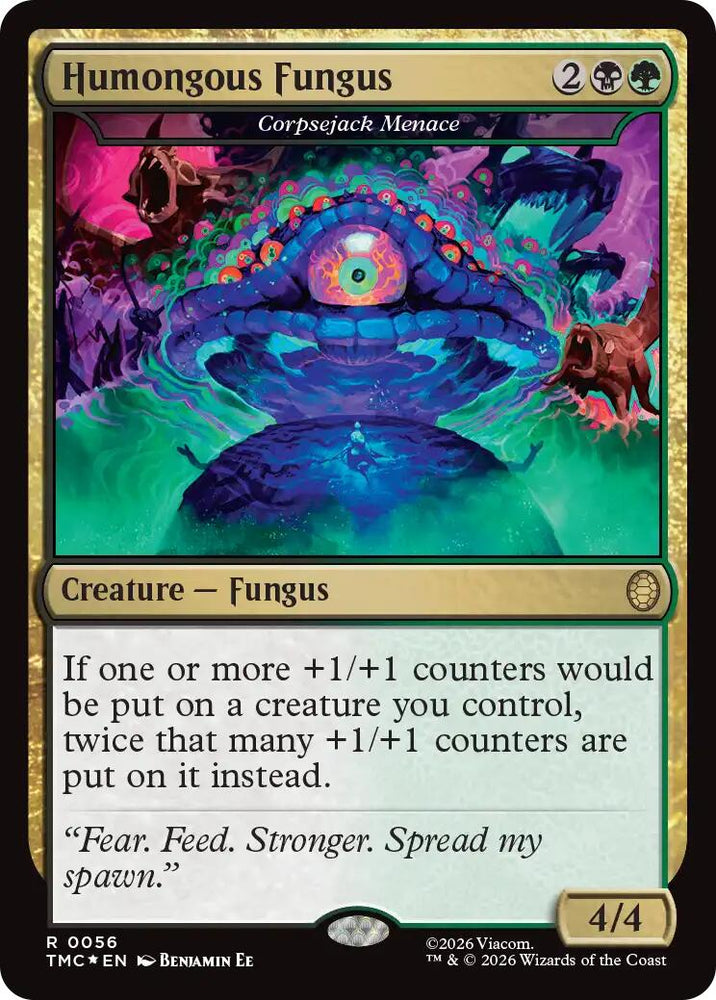 Humongous Fungus - Corpsejack Menace (Surge Foil) [Teenage Mutant Ninja Turtles Commander] Magic: The Gathering
