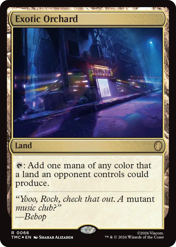 Exotic Orchard (Surge Foil) [Teenage Mutant Ninja Turtles Commander] Magic: The Gathering