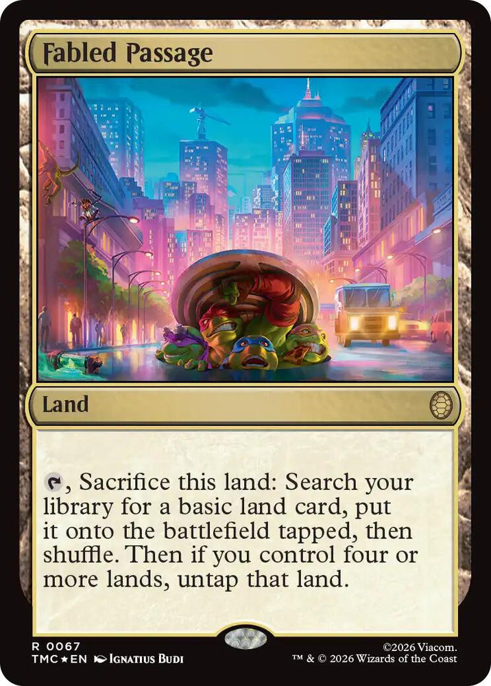 Fabled Passage (Surge Foil) [Teenage Mutant Ninja Turtles Commander] Magic: The Gathering