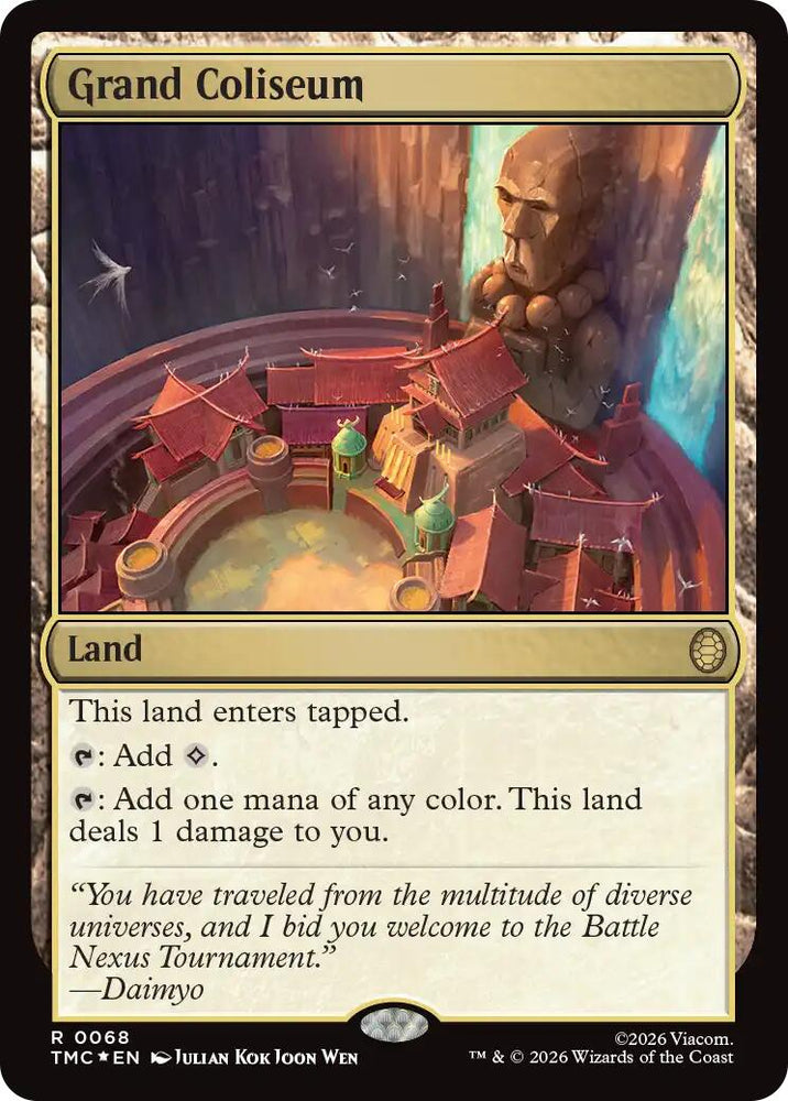 Grand Coliseum (Surge Foil) [Teenage Mutant Ninja Turtles Commander] Magic: The Gathering