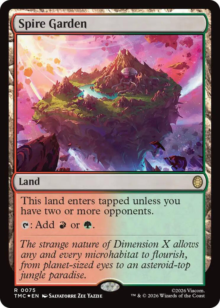 Spire Garden (Surge Foil) [Teenage Mutant Ninja Turtles Commander] Magic: The Gathering