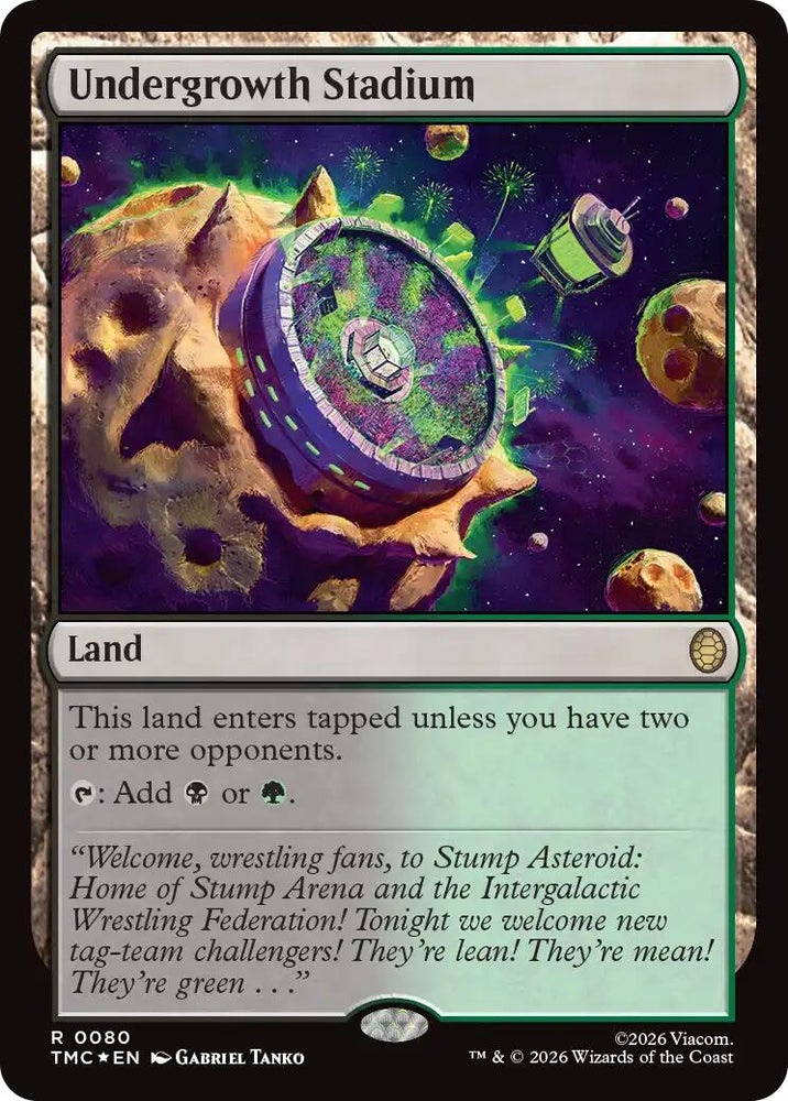 Undergrowth Stadium (Surge Foil) [Teenage Mutant Ninja Turtles Commander] Magic: The Gathering