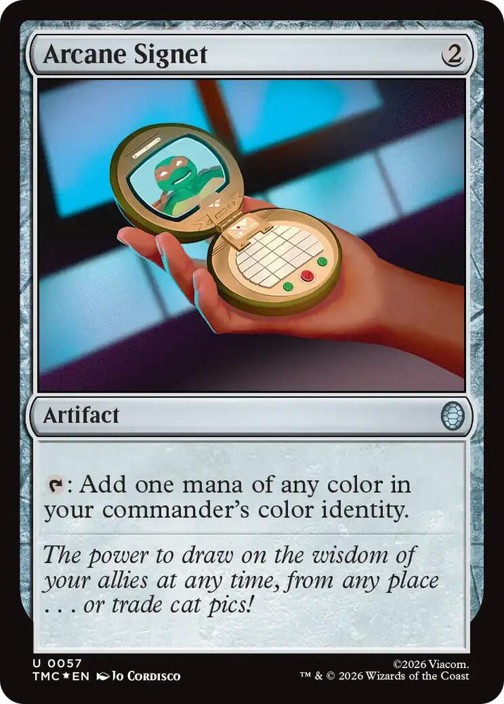 Arcane Signet (Surge Foil) [Teenage Mutant Ninja Turtles Commander] Magic: The Gathering