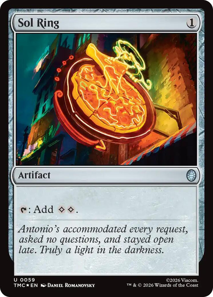 Sol Ring (Surge Foil) [Teenage Mutant Ninja Turtles Commander] Magic: The Gathering