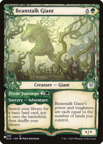 Beanstalk Giant // Fertile Footsteps (Showcase) [The List] Magic: The Gathering