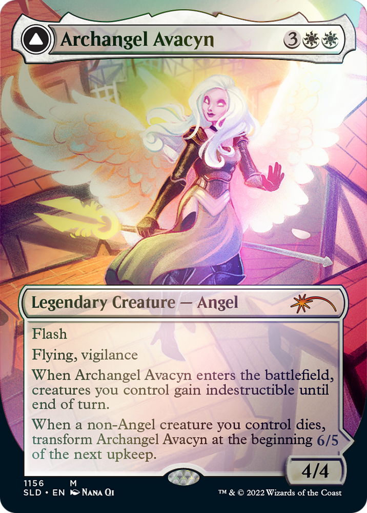 Archangel Avacyn // Avacyn, the Purifier (Borderless) [Secret Lair: From Cute to Brute] Magic: The Gathering