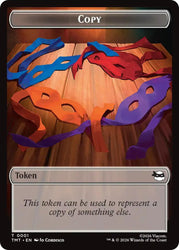 Treasure // Copy Double-Sided Token [Teenage Mutant Ninja Turtles Commander Tokens] Magic: The Gathering