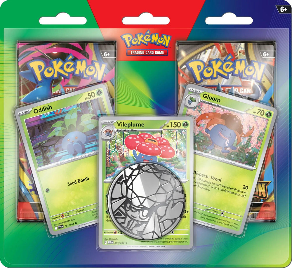 2-Pack Blister Pack (Oddish, Gloom, & Vileplume) Pokémon