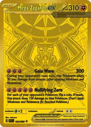 Mega Zygarde ex (124/088) [Mega Evolution: Perfect Order] Pokémon